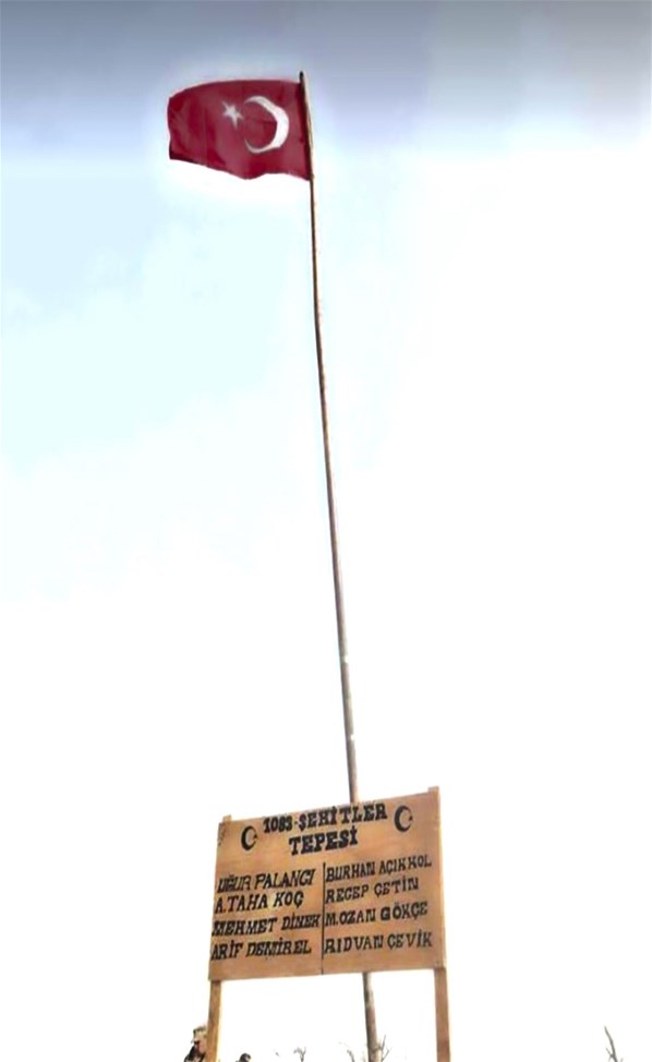 Kel Tepe'nin adı '1083-Şehitler Tepesi' olarak değiştirildi